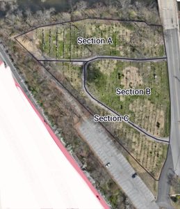 Sections of the Denville Cemetery